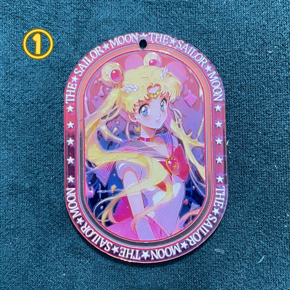 美少女戦士キャラクター UVレーザーアクリルチャーム（吊り穴付き）DIY手作りアクセサリー