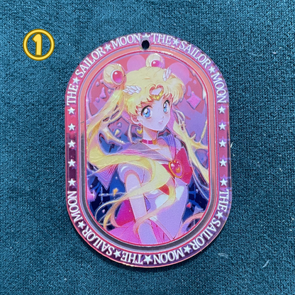 美少女戦士キャラクター UVレーザーアクリルチャーム（吊り穴付き）DIY手作りアクセサリー