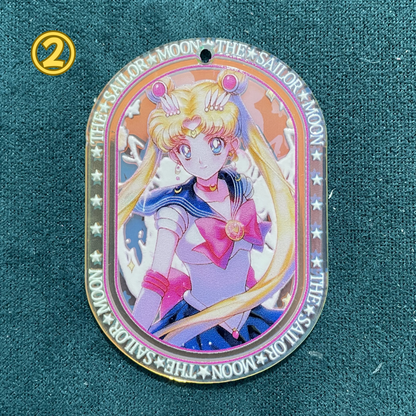 美少女戦士キャラクター UVレーザーアクリルチャーム（吊り穴付き）DIY手作りアクセサリー