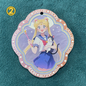 美少女戦士キャラクター 両面彫刻アクリルチャーム（吊り穴付き）UVプリントカード型DIY手作りアクセサリー