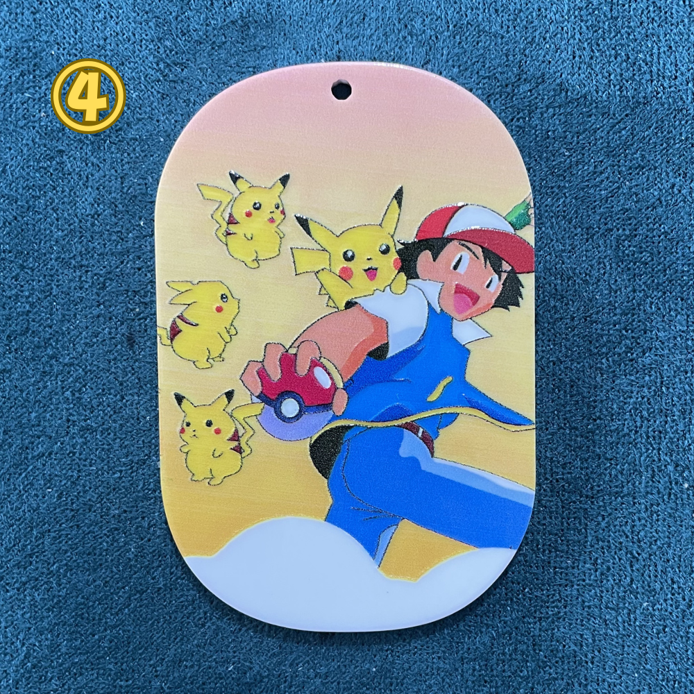 ポケモンキャラクター UVプリントアクリルチャーム（吊り穴付き）DIY手作りアクセサリー
