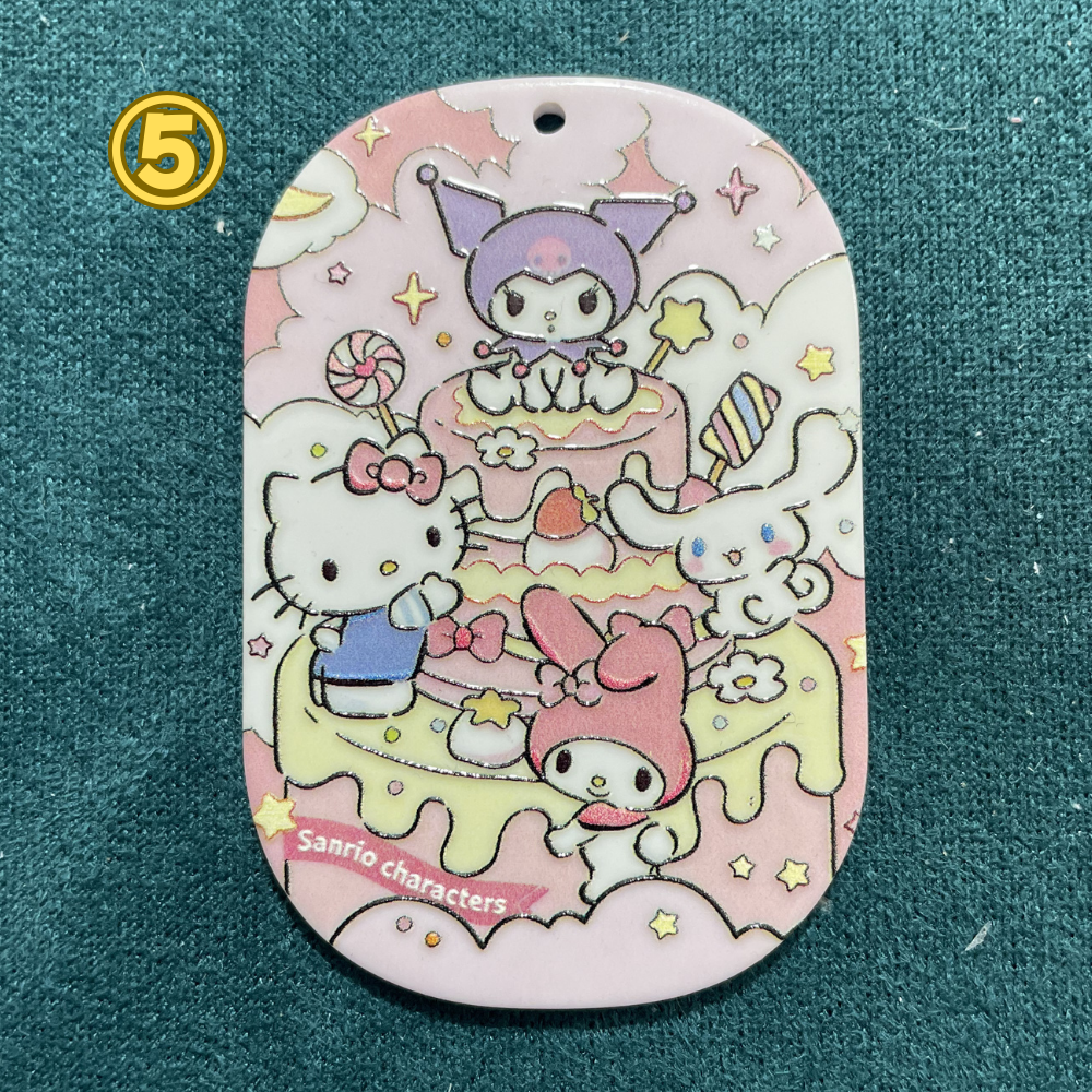 サンリオシリーズ UVプリントアクリルチャーム（吊り穴付き）DIY手作りアクセサリー